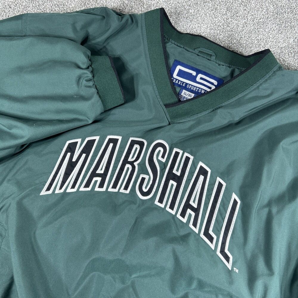 Game Sportswear Marshall Thundering Herd Nylon Windbreaker Crable Sportswear XL